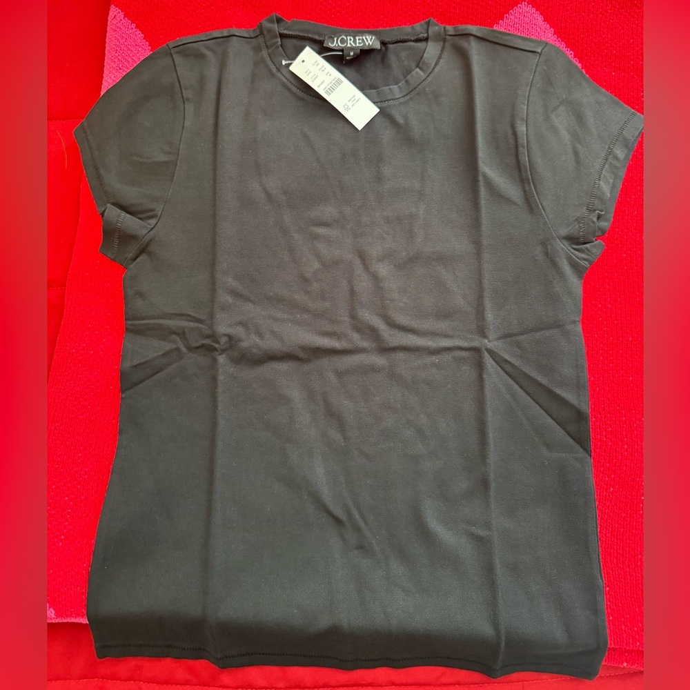 J. Crew Classic Black Short Sleeve Tee